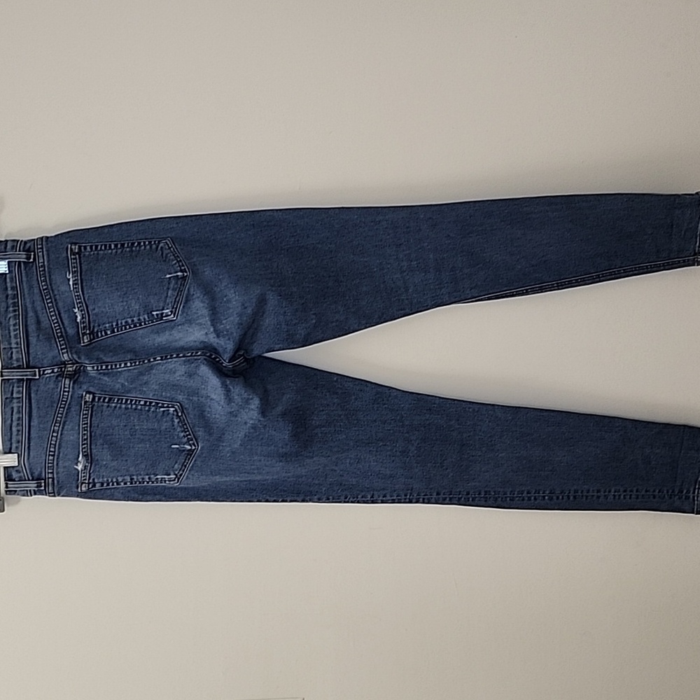 Reformation Jeans high-rise Skinny Strechy Meduim Wash blue denim Size 28 - Picture 13 of 16